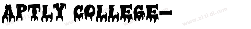 Aptly College字体转换